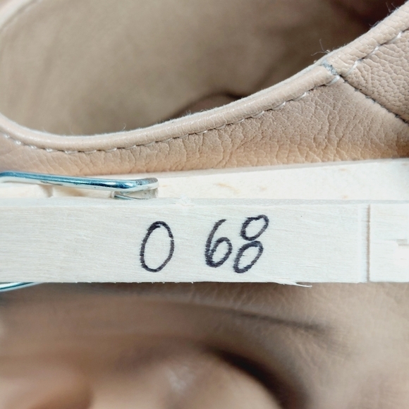 Steve Madden Nonstp Natural Leather Slip On Peep Toe Block Heel Booties O68 - Picture 13 of 13